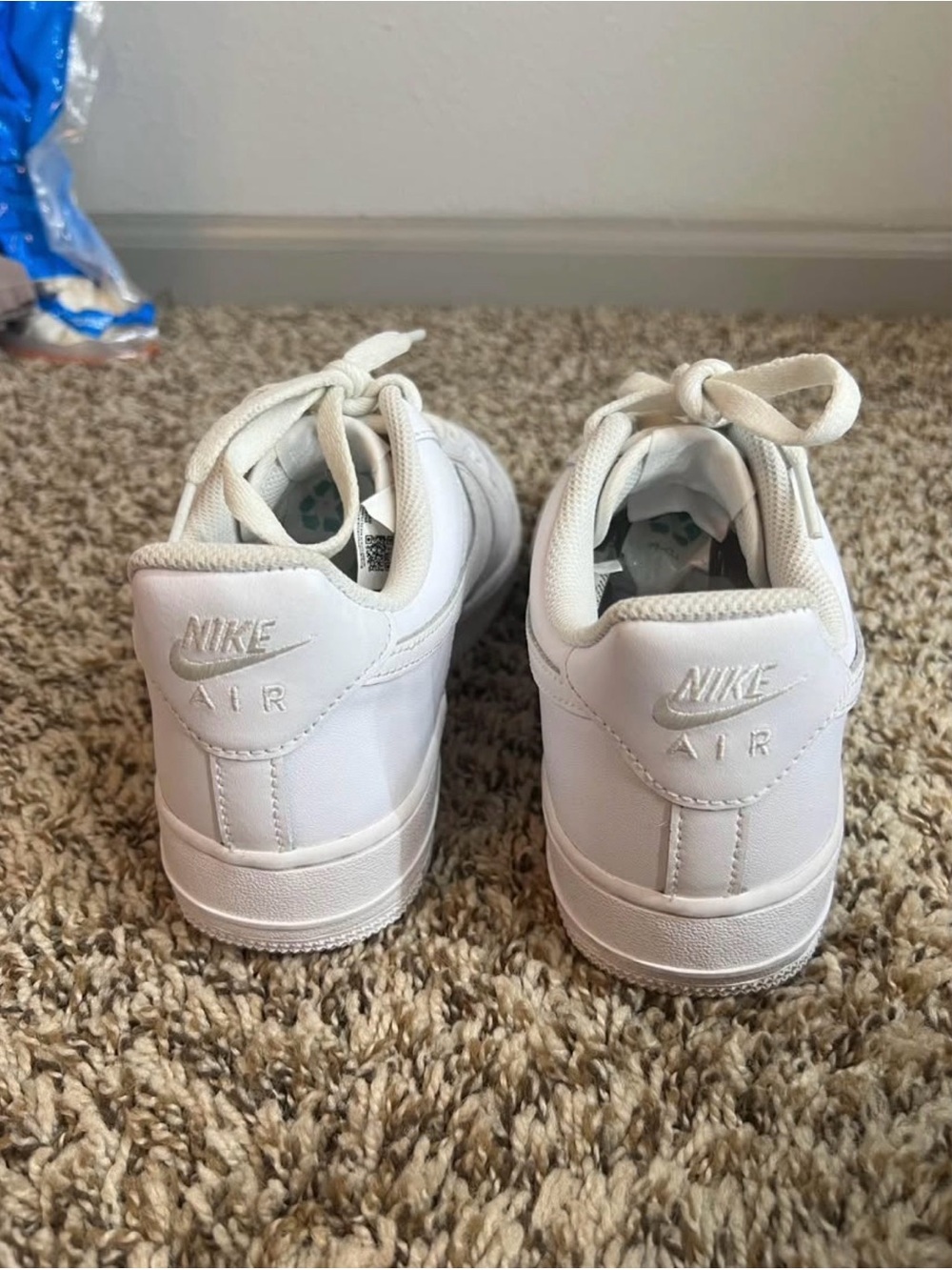 Nike White Air Force 1 Sneakers - Picture 5 of 9